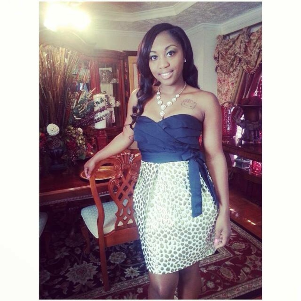 Aryn K. strapless dress